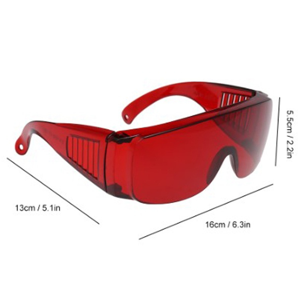 Kacamata Bleaching Pelindung Sinar UV / Kaca Mata Light Cure Red Merah / Goggle Pemutih Gigi