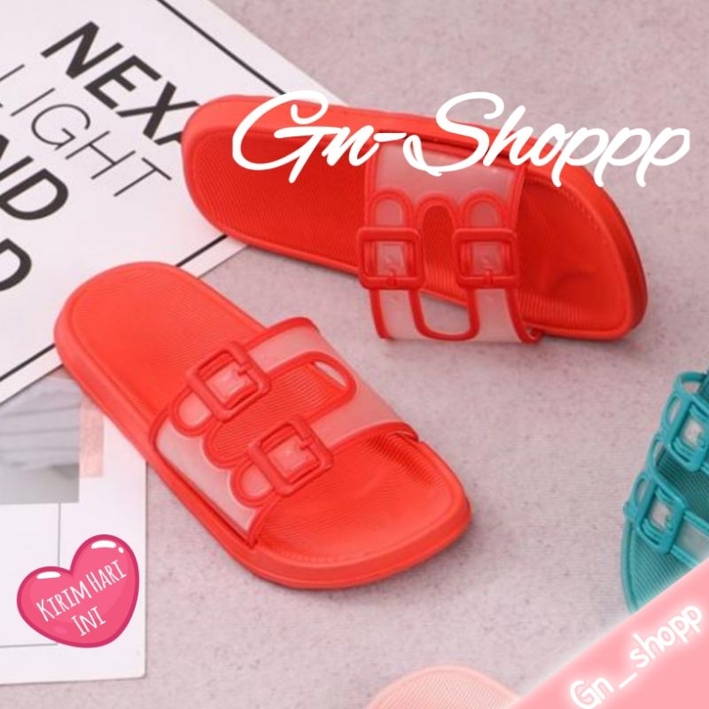 30-35 Sandal Ban 2 Anak Transparan Import Terbaru V202-M1