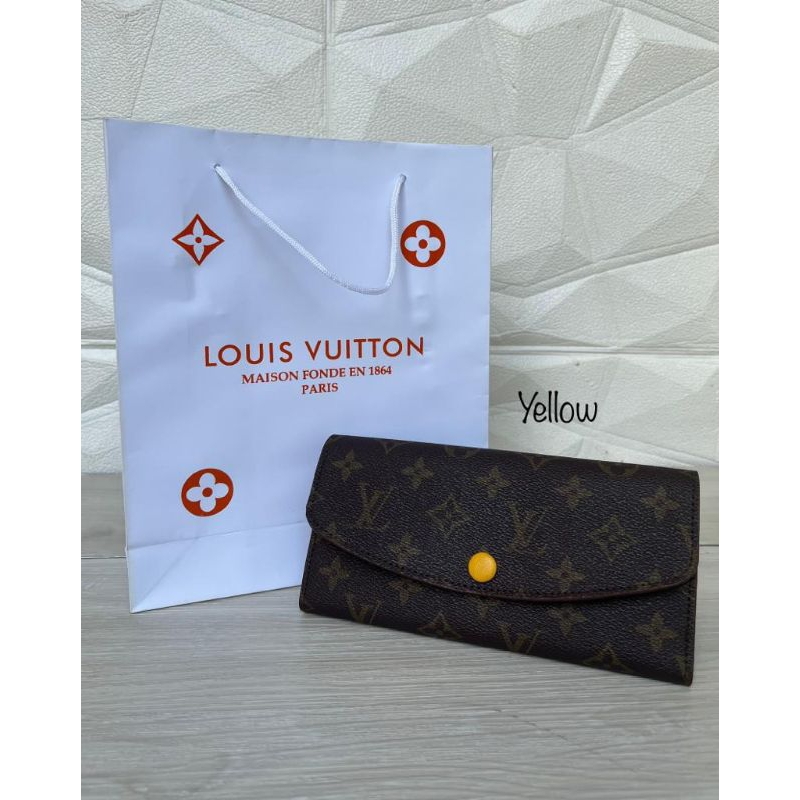 Dompet Emilie LV Lipat Panjang Wanita Free Paperbag