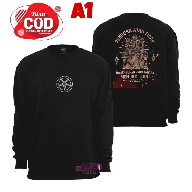 jaket sweater crewneck dewasa satanic/sweater dewasa satanic/sweater crewneck dewasa pria/sweater cr