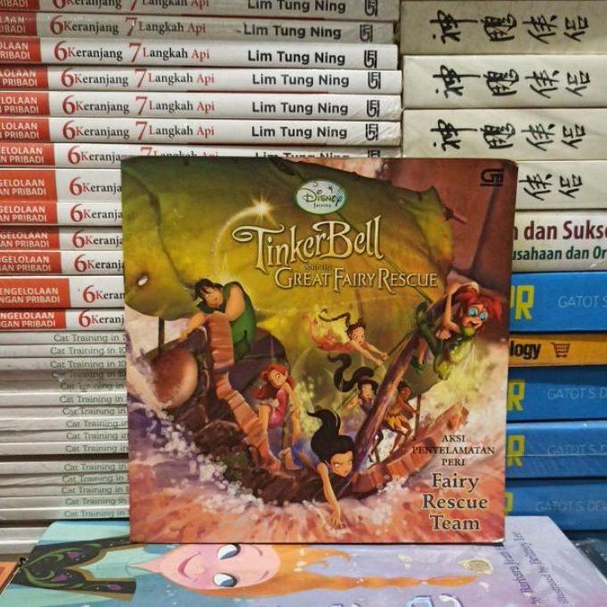 BUKU ORIGINAL DISNEY FAIRIES TINKER BELL AND THE GREAT FAIRY RESCUE AKSI PENYELAMATAN PERI BEKAS