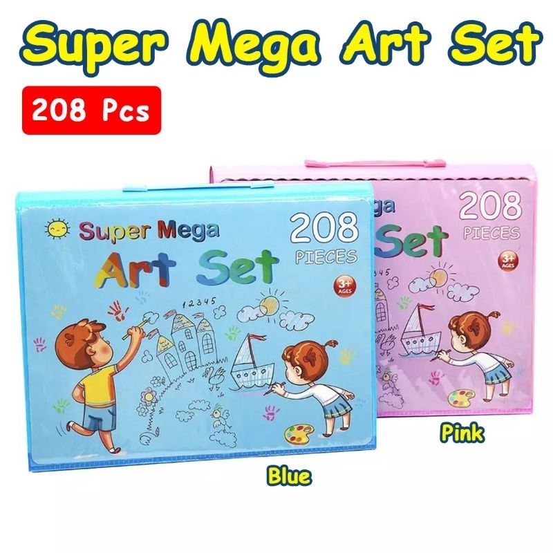 

Crayon Anak Paling Lengkap Pengasah 208pcs Set Alat Menggambar Melukis Anak Anak Cat Air