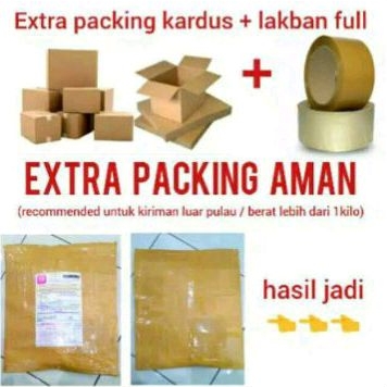 

TAMBAHAN PACKING KARDUS + FULL LAKBAN + STICKER FRAGILE