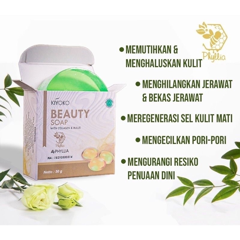 READY KYOKO PHYLLIA BEAUTY SOAP ORI ampuh usir flekhitam, bersih dan smakin putih