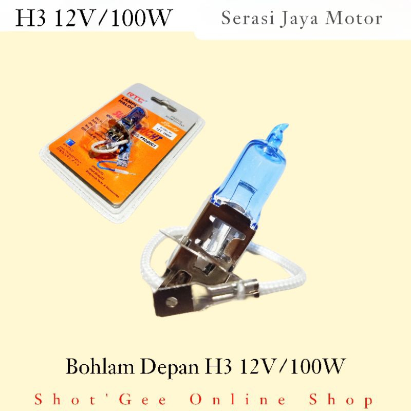 RTC BOHLAM H3 12V 100W / BOHLAM DEPAN H3 12V-100W