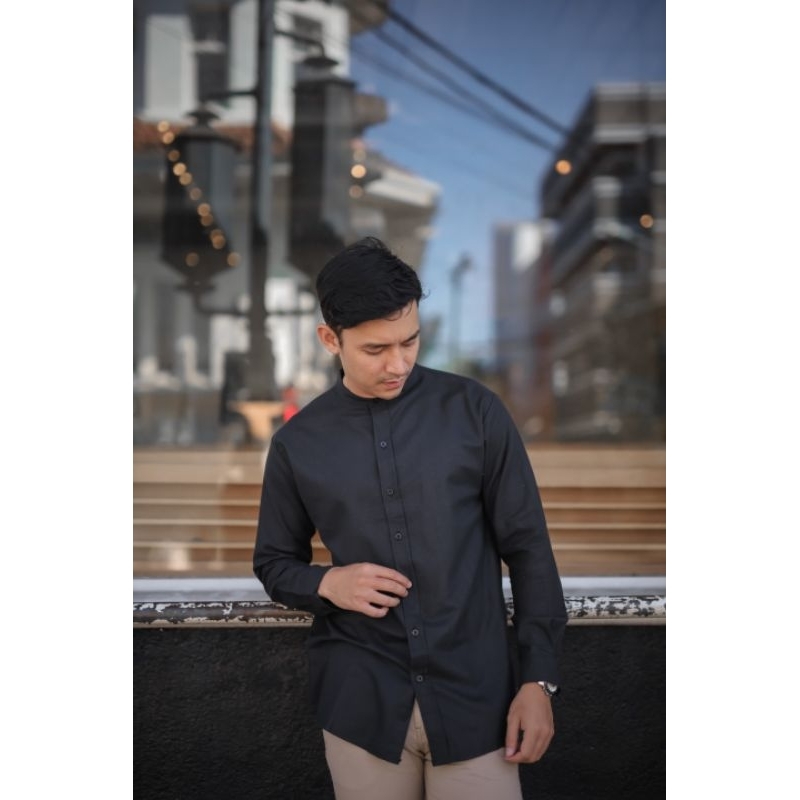 Kemaja Jafar Pria Dewasa Casual Ribs