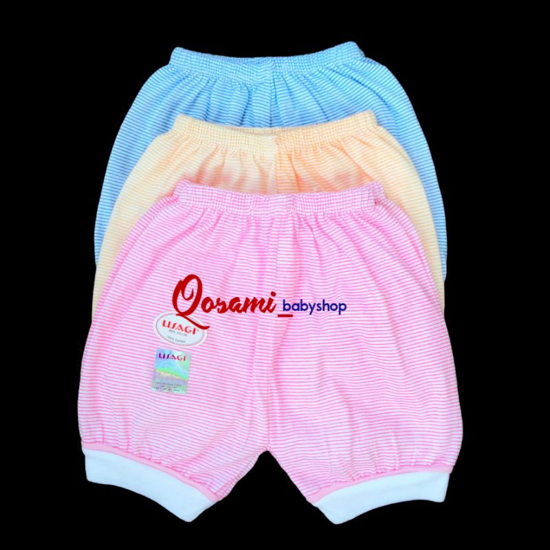 USAGI 3 pcs Celana Salur Pendek Bayi Newborn SNI