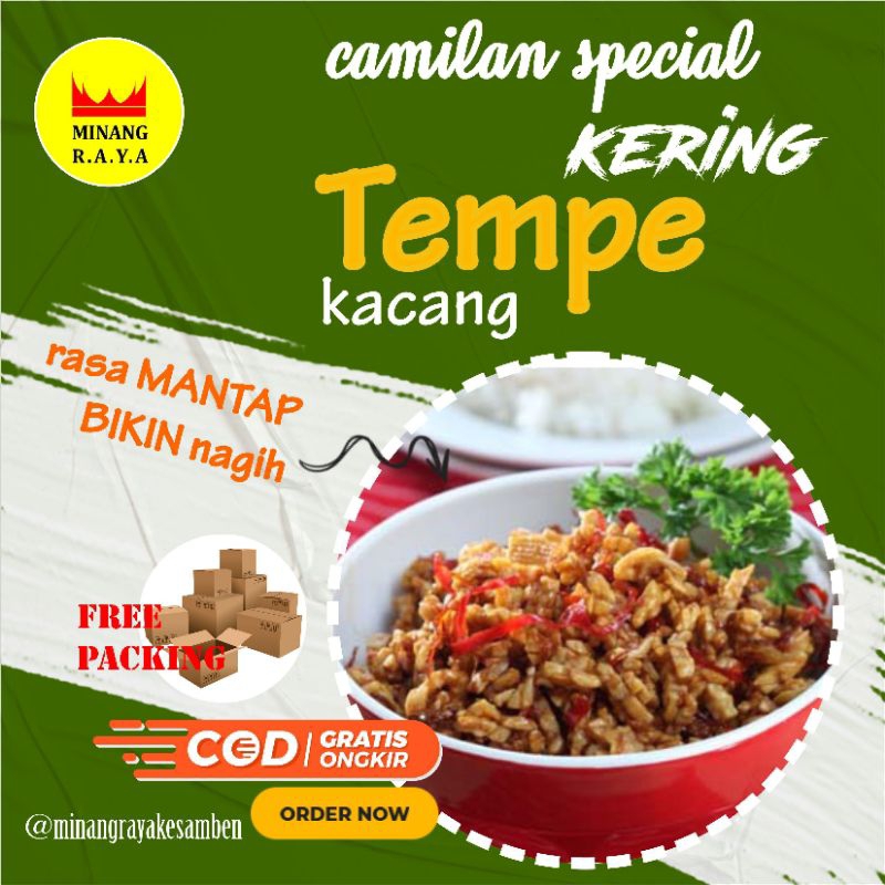 

Kering Tempe Sambal Goreng Tempe Kemasan 100 gram