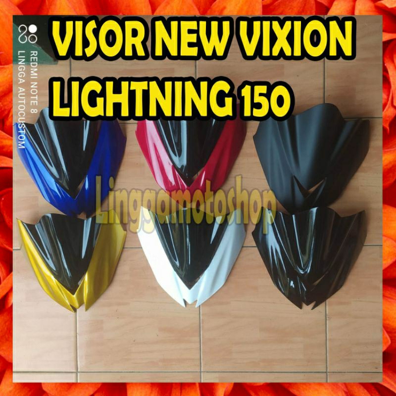 VISOR YAMAHA NEW VIXION LIGHTNING NVL 2013 2014 2015 AWAL / FZ150i MALAYSIA * cover mika panel depan