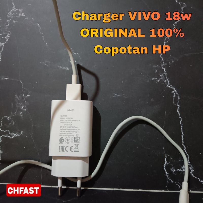 Charger Vivo 18watt Original 100% bawaan HP