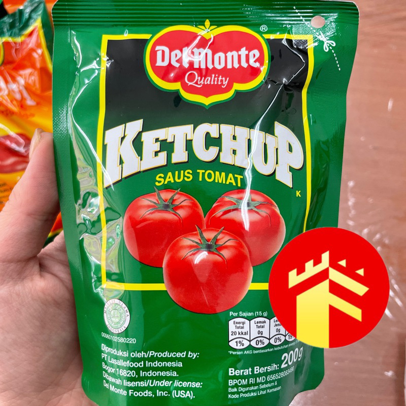 

DELMONTE SAUS SAOS TOMAT 200 GR DEL MONTE KETCHUP TOMATO SAUCE 200 GR