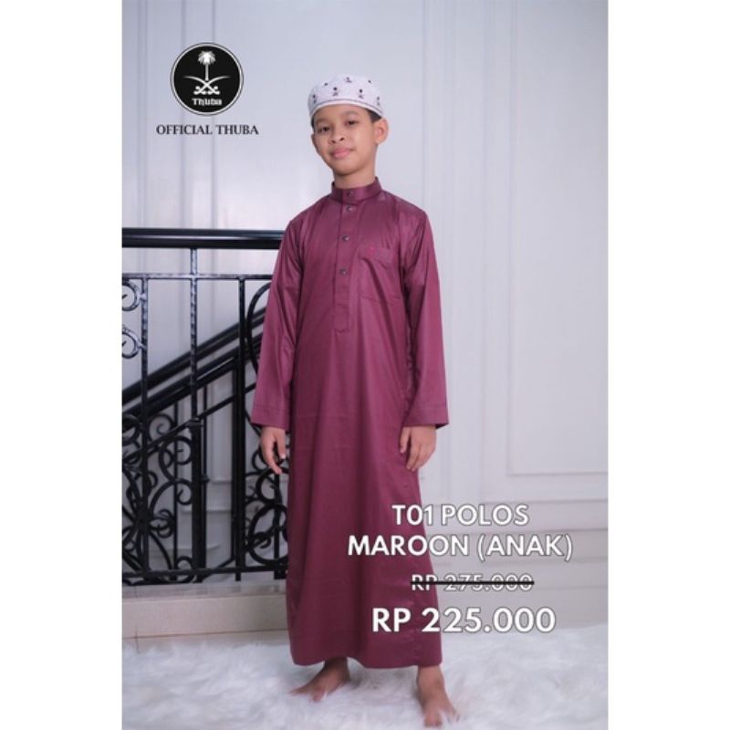JUBAH THUBA PARADISE SHIRT POLOS ANAK