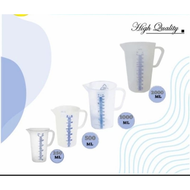 Gelas ukur / takar green leaf bahan tebal