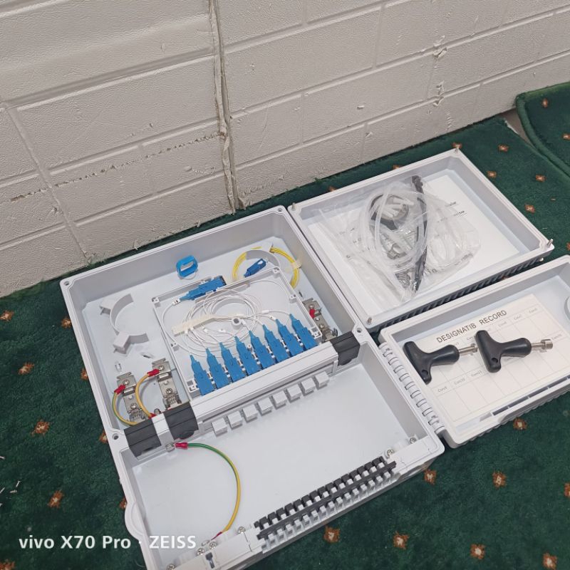 odp solid 16 core lengkap splitter 1-8 sc upc