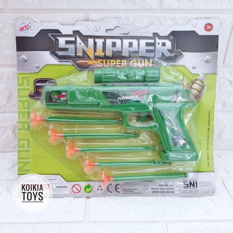 MAINAN TEMBAK-TEMBAKAN PISTOL PELURU KARET MAINAN ANAK