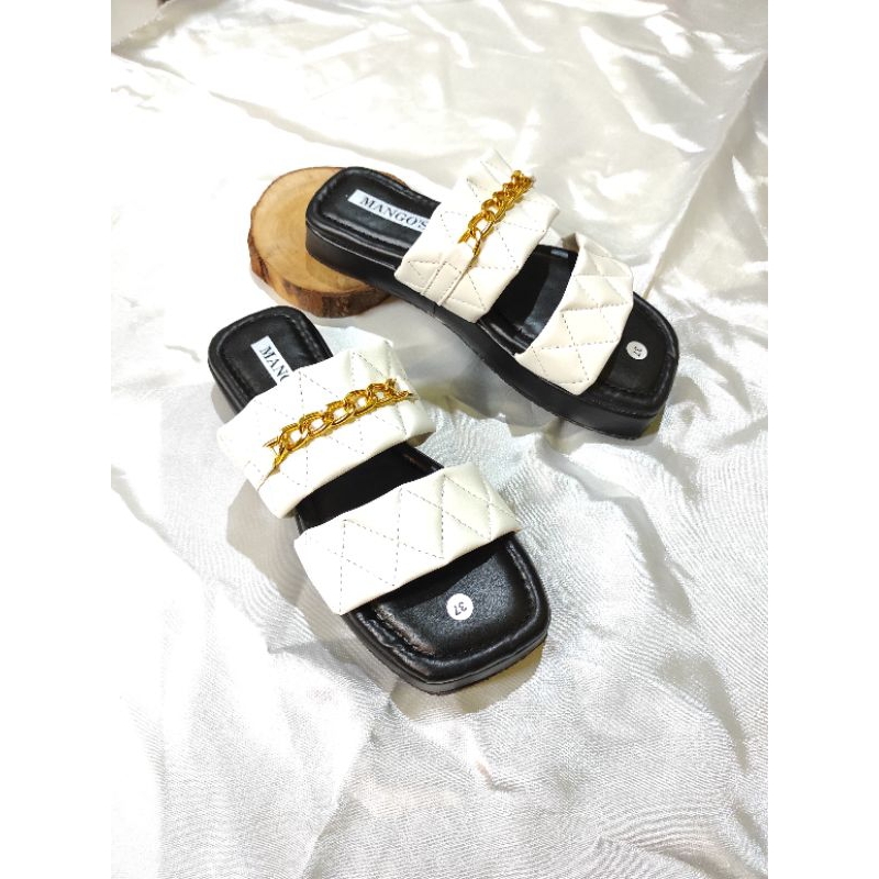 MANGO'S Platform Rantai Helena Sandal Wanita Platform Premium Original Hello