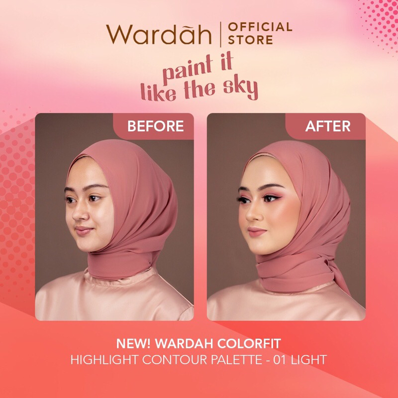 [BISA COD] Wardah Colorfit Highlight Contour Palette - Wardah Contour Palette - Wardah Face Palette