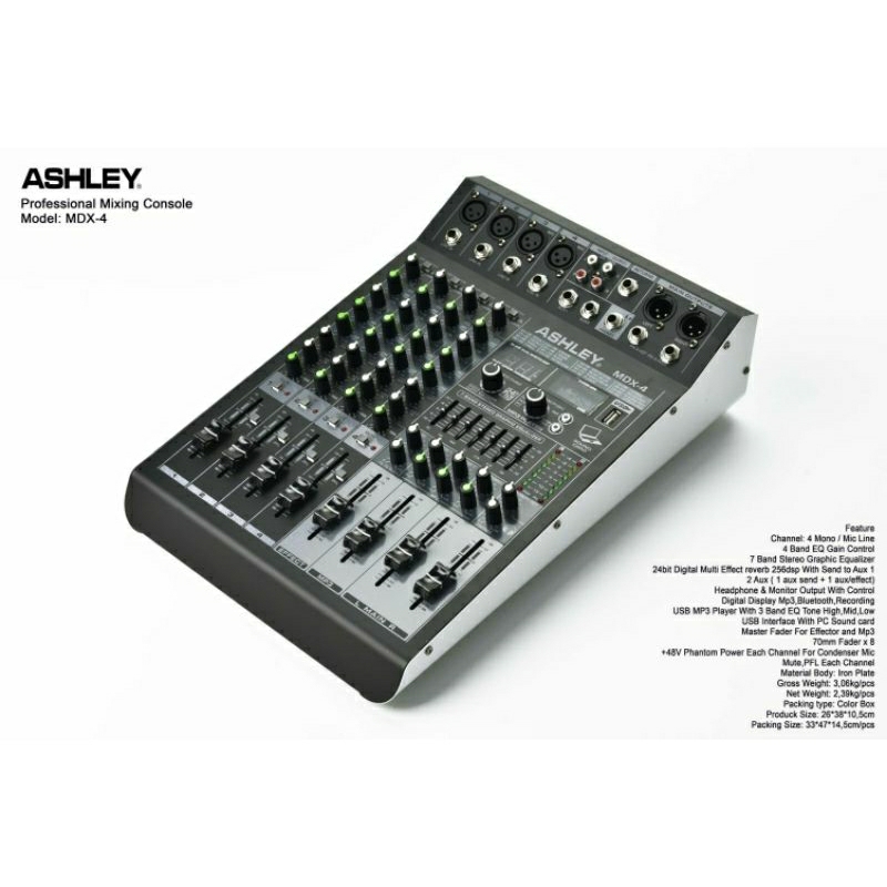 Mdx 4 mixer audio ashley mdx 4 MDX 4 4ch