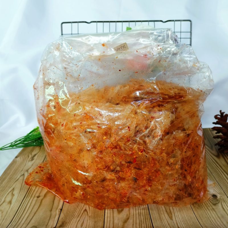 

Kripik Kaca 1Kg Xtra Pedas Daun Jeruk/Kripik Beling Bledag 1Kg Renyah