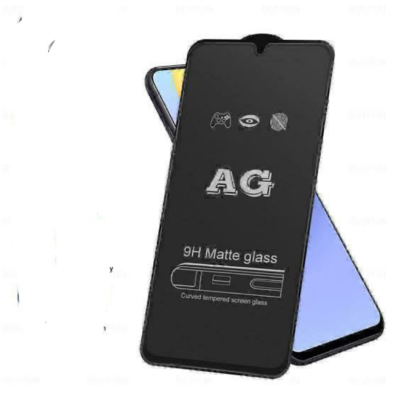 tempered glass black matte/anti minyak samsung A14 A24 A34 A54 A74 A04E A04S A04 core M14 M34 A12 A22 A32 A52 A72 A73 A53 A52S A33 A23 A13 anti gores kaca fullayar