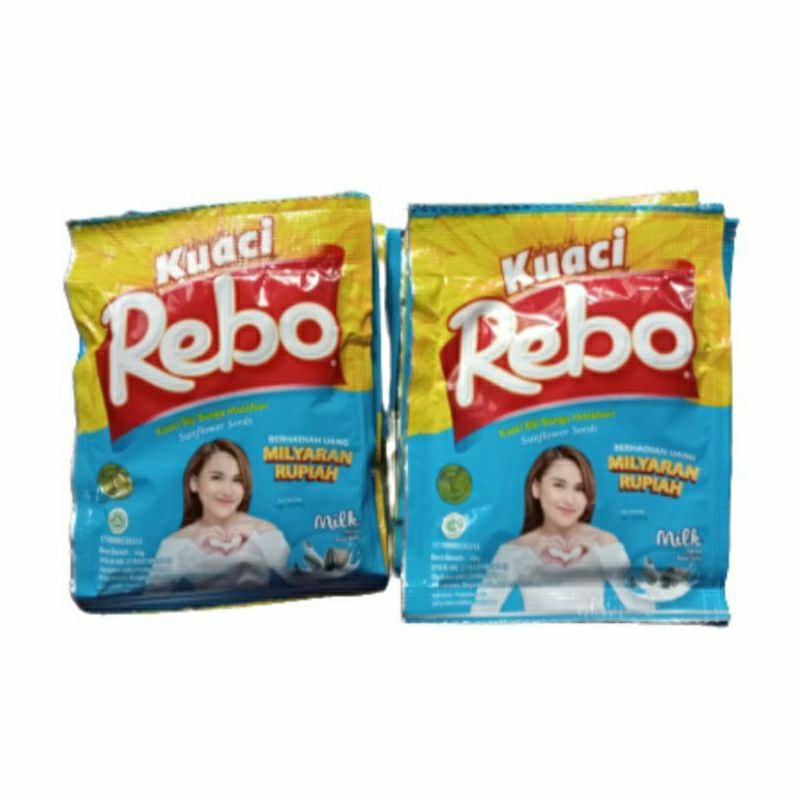 

Kuaci Rebo Bunga Matahari Milk Renceng (Isi 10pcs @10gr)1000 Kwaci Renteng