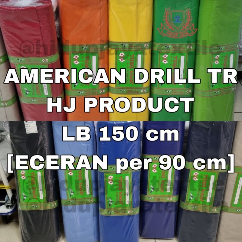 [per 90 cm] Kain Drill Twill TR American Drill Japan Drill ECERAN