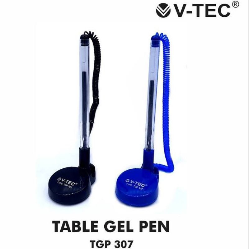 

V-tec Table gel pen / ballpoint berdiri / ballpoint meja type 307 207 Tinta Hitam