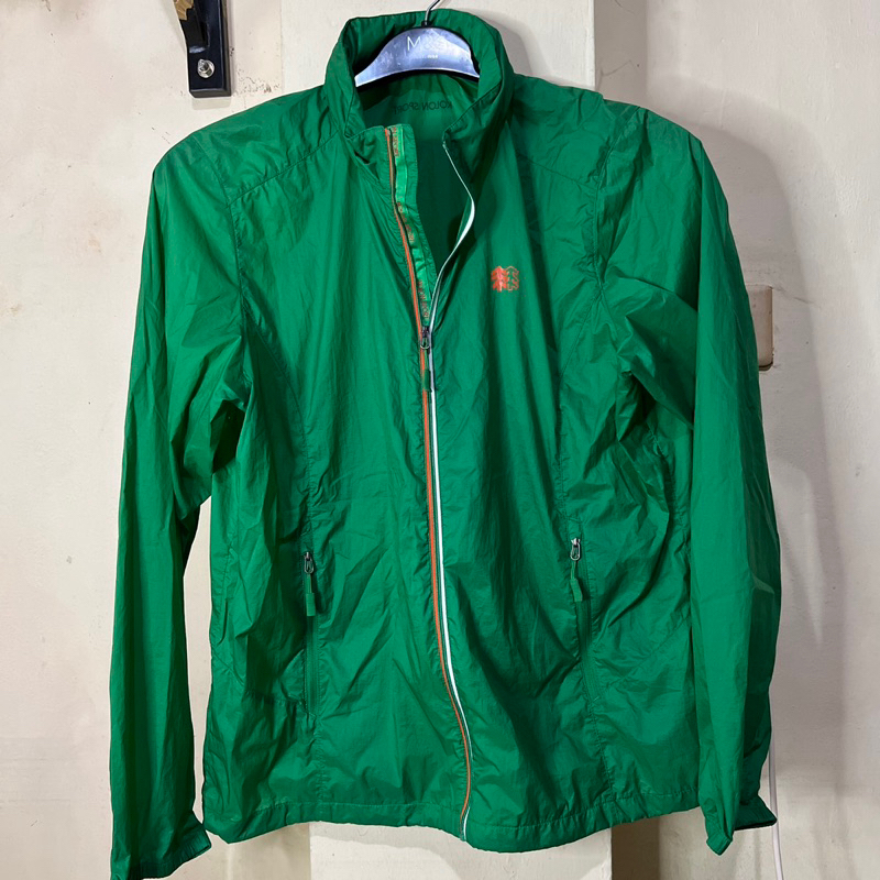 Thirft Jaket Running Merk Kolon Sport Warna Hijau Botol | Preloved | Second Murah