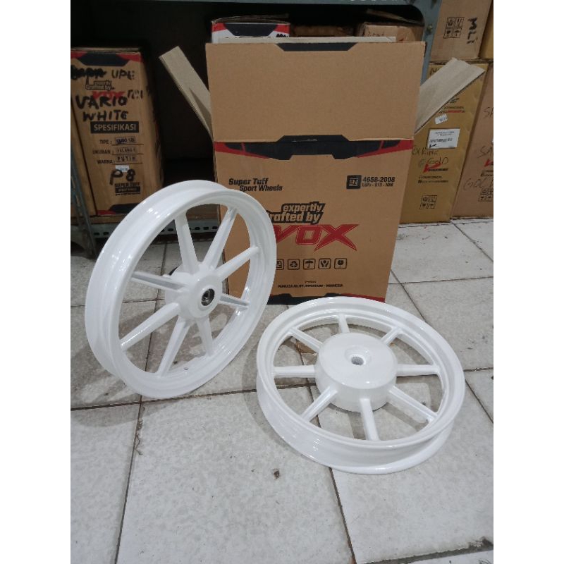VELG RACING PALANG 8 PUTIH VARIO 125 / VARIO 150 VOX