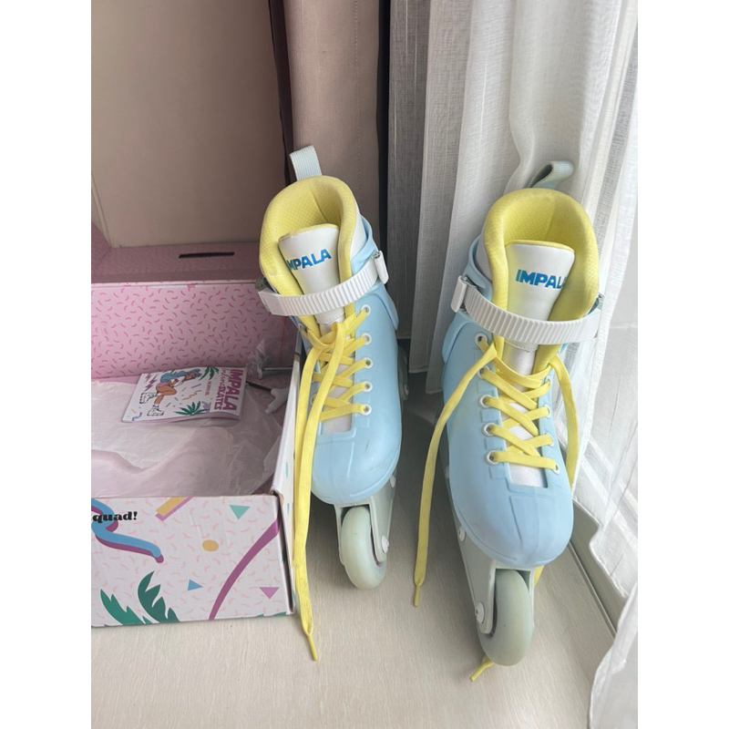 Preloved Impala Inline Skate 35 Sky Blue Yellow