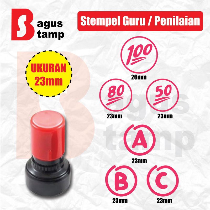 

Stempel Guru Nilai Penilaian Teacher Stamp Star Rewards SD TK Anak Paud