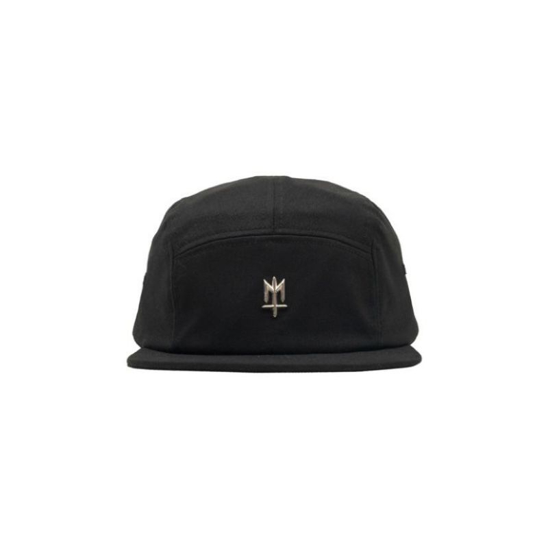 TOPI 5 PANEL CAPS MATERNAL DISASTER HITAM