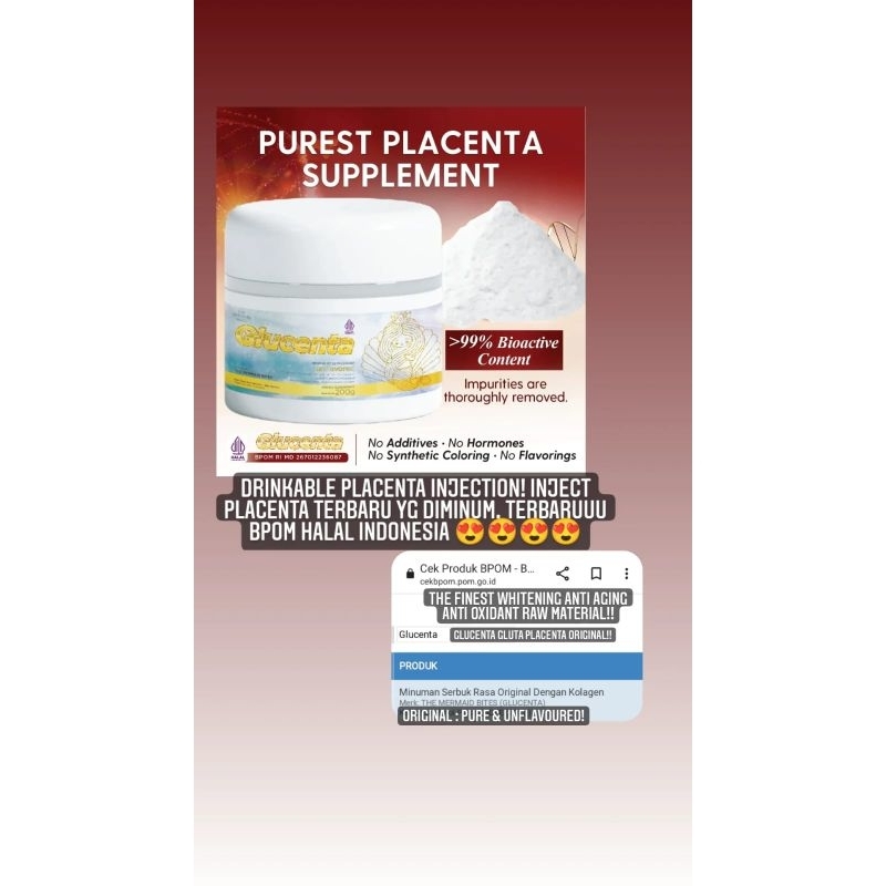 🇰🇷GLUCENTA SHEEP PLACENTA 1 SACHET ECERAN