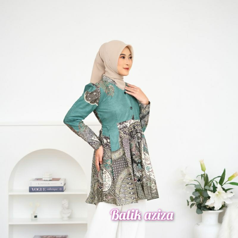 Batik Modern Wanita Batik Baju Batik Wanita Tunik Batik Dress Batik Cantika by Batik Aziza