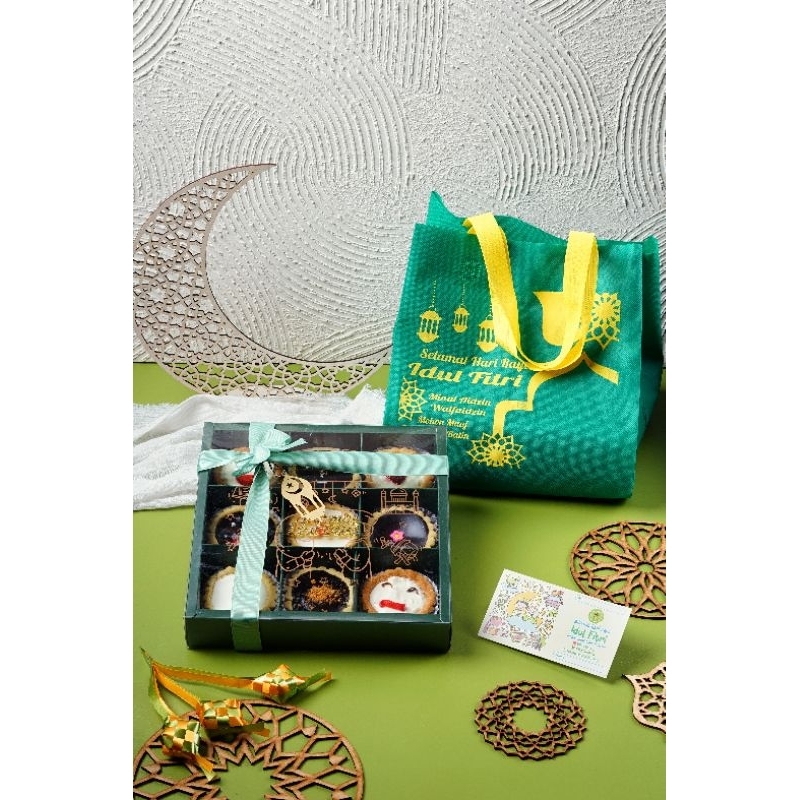 

Pie susu cheese coklat Hampers idul Fitri/ tart susu isi 9 cream cheese mix coklat