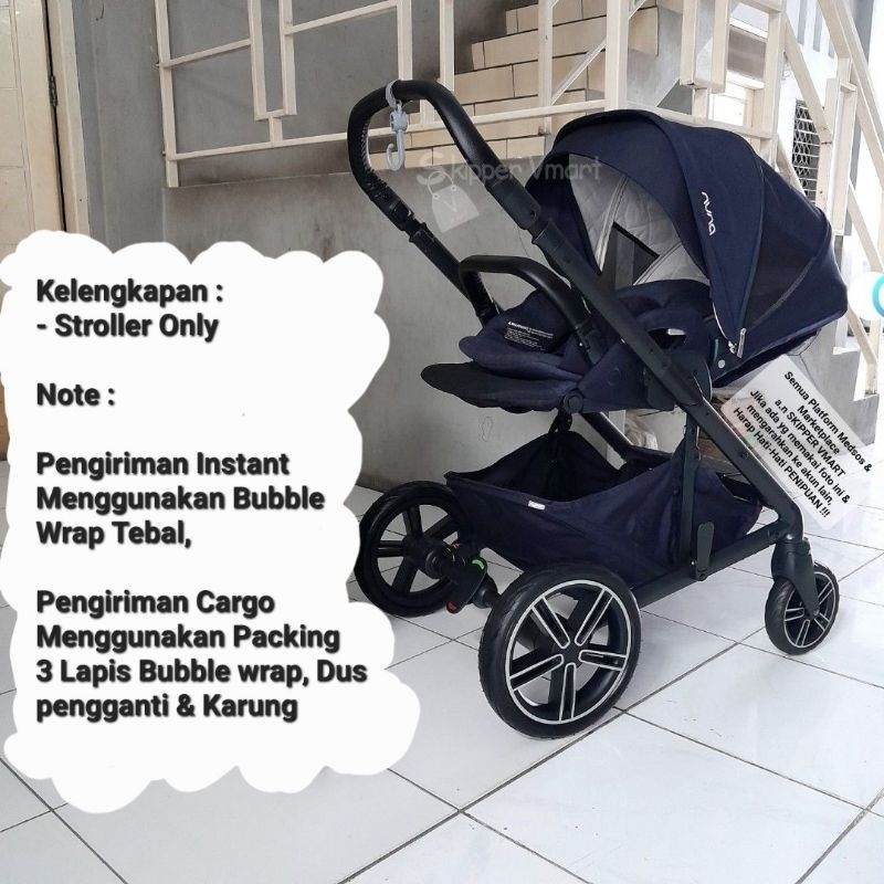 Stroller Stroller Nuna Mixx 2 INDIGO (Navy) Preloved Second Bekas