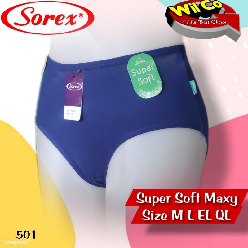 K501 - (Harga Per 1 Potong) CELANA DALAM WANITA PAKAIAN WANITA PAKAIAN DALAM SOREX SUPER SOFT MULTI COLOR SIZE M - QL