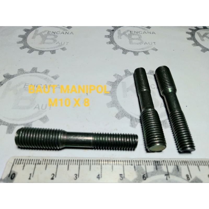 BAUT MANIPOL M10 X 8 / BAUT TANAM M10 X 8 / BAUT TANAM MESIN M10 X 8