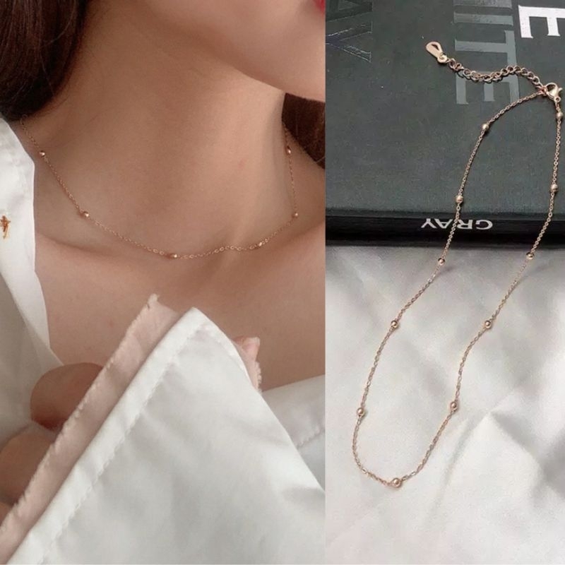 Kalung Cantik Belicia Anti Karat Ada Box -Collin Shop