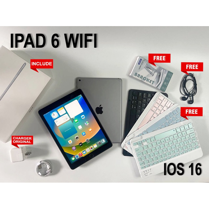 IPAD 7 FULLSET + BONUS ( IOS TERBARU )