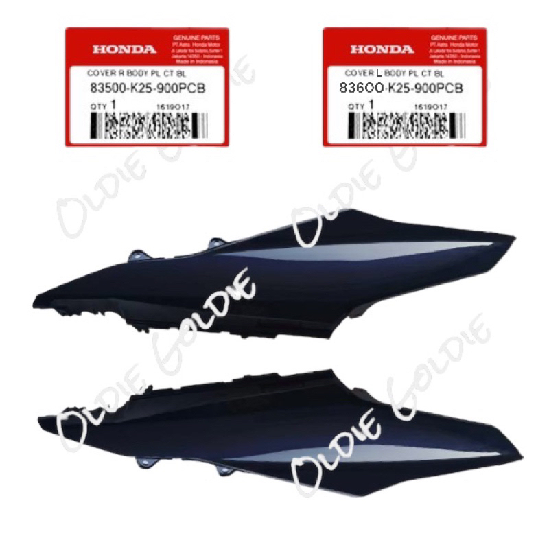 83500-K25-900PCB 83600-k25-900PCB Cover Body Kanan Atau Kiri Beat Fi 2012-2014 Stater Berisik Biru G