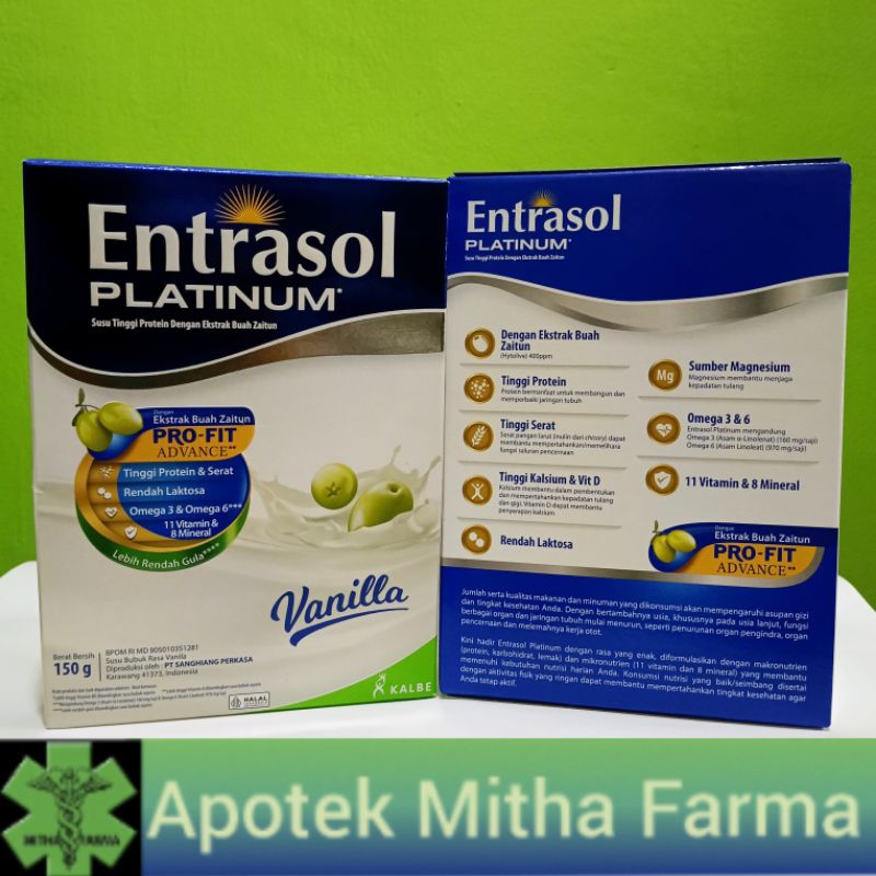 

ENTRASOL PLATINUM 150GR RASA VANILA