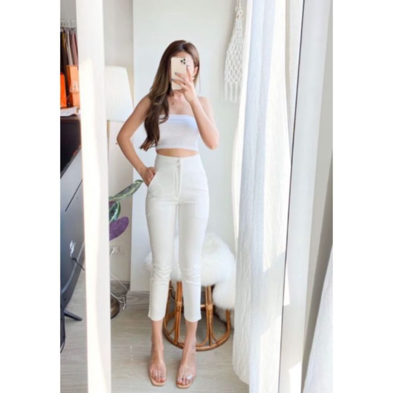 Chokdee 2button HW Pants 7/8 import bangkok