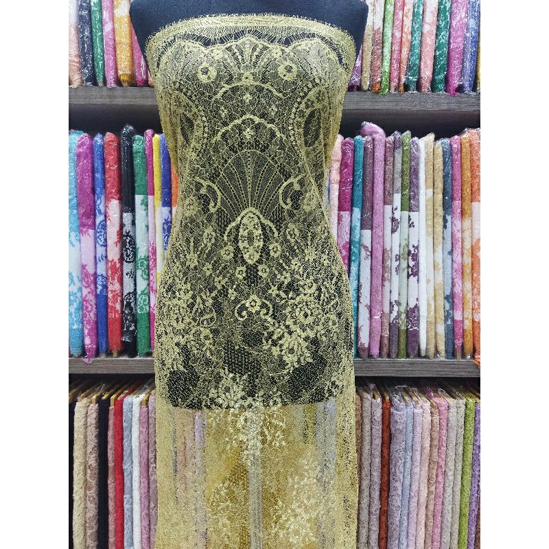 Brokat Semi Lace Metalliic D#tgm8118