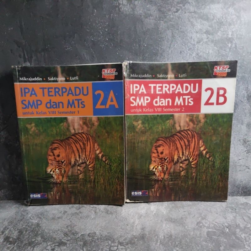 Buku Ipa Terpadu Kelas 8, VIII, SMP, 2A, 2B, Semester 1 dan 2, Mikrajuddin, Saktiyono, Lutfi, Esis, 