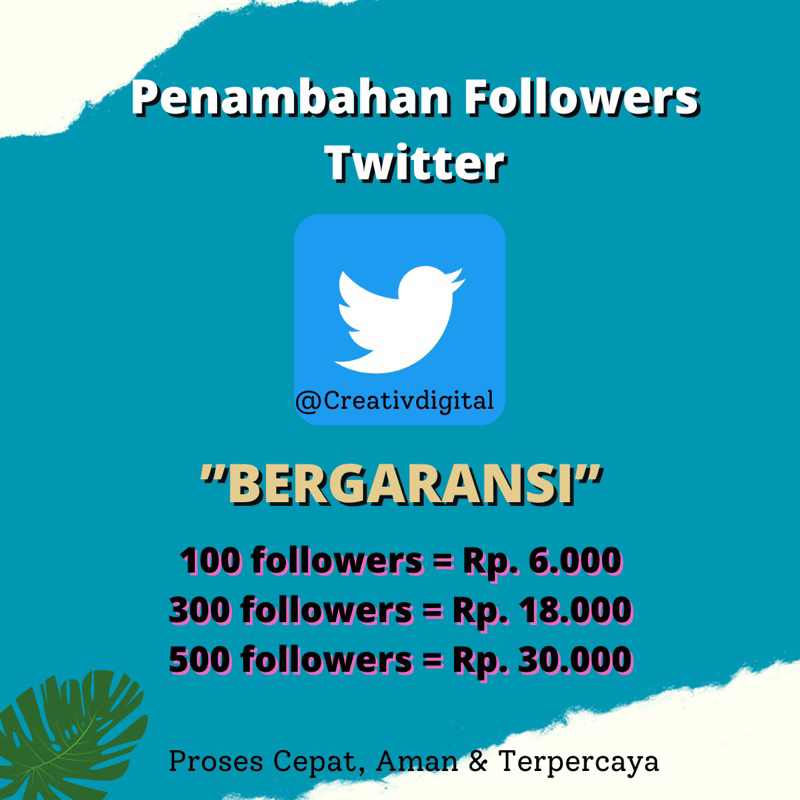 SOFTWARE PENAMBAHAN PENGIKUT TWITTER PENAMBAHAN FOLLOWERS TWITTER BERGARANSI TERMURAH FOLLOWERS TWIT