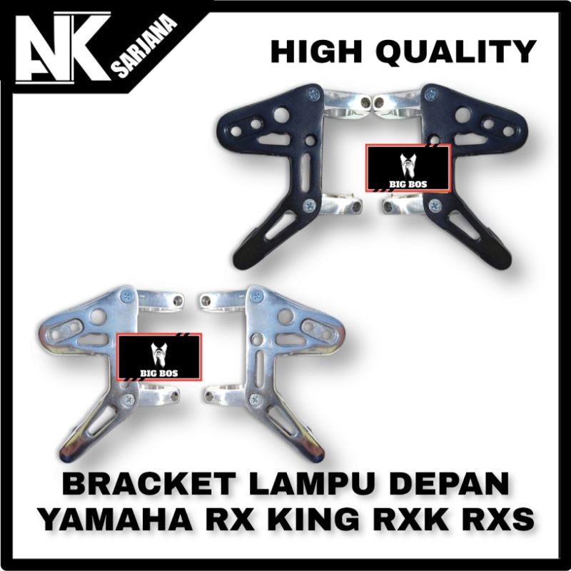 BREKET BRACKET BRICKET PANGKON LAMPU DEPAN DUDUKAN LAMPU DEPAN CNC AS 30 31 33 PNP RX KING RXK RXS T