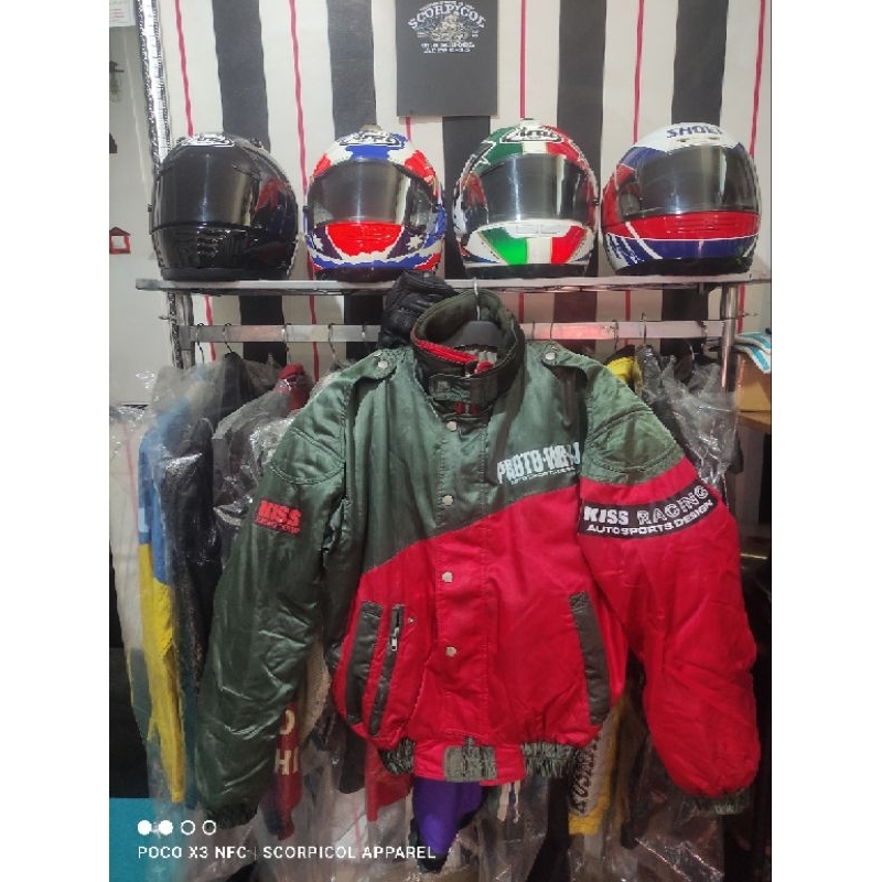 Jaket Motor Vintage Kiss Racing not komine hyod simpson bates rs taichi kushitani yellowcorn nankai 