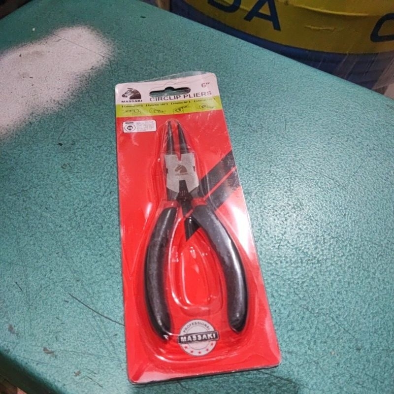Tang Snap Ring 6 inci Kenmaster Tang Circlip Lurus Tekan Tutup (STI)