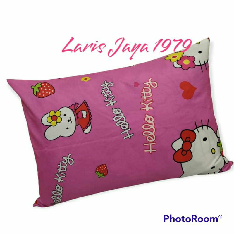 Sarung Bantal Karakter Doreamon Hello Kitty Keropi Motif Bunga Shabby Batik